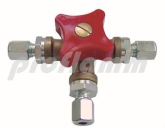 Umschaltventil 6 mm x 6 mm x 6 mm 