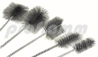 Stielbürsten-Set Stahl groß 